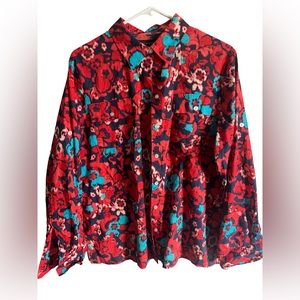 Jones New York Long sleeve button down, Vintage Size large